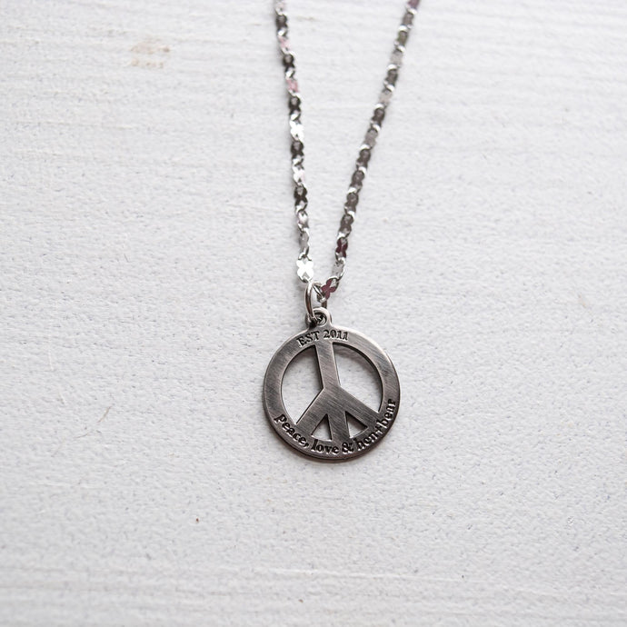 Peace Out Necklace - Silver