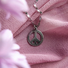 Load image into Gallery viewer, Peace Out Necklace - Silver

